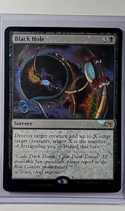 2022 MTG Magic The Gathering UNF Unfinity Galaxy Foil #353 Black Hole - Image 1