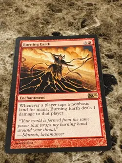 BURNING EARTH Magic MTG M14 Core Set LP - Image 1