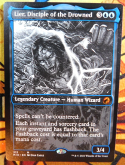 Lier, Disciple of the Drowned - MTG - Showcase - NM (unplayed) - Midnight Hunt - Image 1