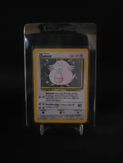 Chansey 3/102 - 1999 Pokemon Base Set - Rare Holo - MP - Image 1