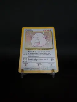 Chansey 3/102 - 1999 Pokemon Base Set - Rare Holo - MP - Image 2