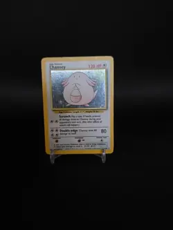 Chansey 3/102 - 1999 Pokemon Base Set - Rare Holo - MP - Image 4