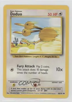 Doduo Pokemon Base Set #48 1999 - Image 1