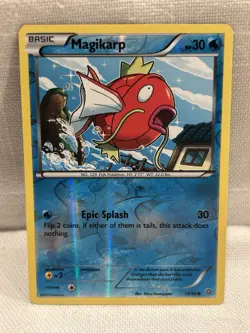 Magikarp - 19/98 - Common Pokemon Card - Reverse Holo NM Near Mint - Image 1