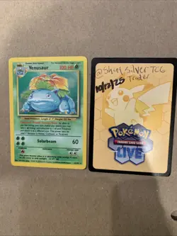 Pokemon TCG Vintage Venusaur Holo 15/102 Base Set Unlimited 1999 - Image 4