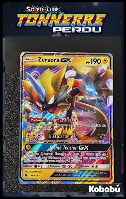 Carte Pokemon Zeraora GX 86/214 SL8 Tonnerre Perdu Soleil et Lune - Image 1