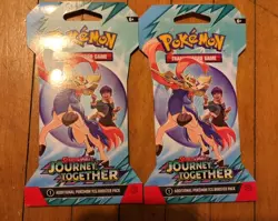Pokemon TCG: Scarlet Violet Journey Together Sleeved Booster 2 Pack Bundle - Image 1