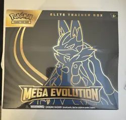 Pokemon TCG Mega Evolution Elite Trainer Box Lucario ETB NEW Factory Sealed - Image 1