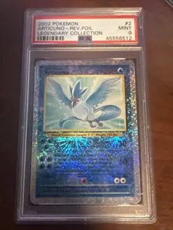 2002 Pokemon Legendary Coll. Reverse Foil Articuno #2 PSA 9 Mint - Image 1