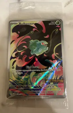 Pokemon Bulbasaur 133/132 English Mega Evolution Stamped Promo SEALED - Image 1
