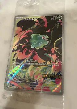 Pokemon Bulbasaur 133/132 English Mega Evolution Stamped Promo SEALED - Image 3