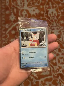 Delibird 046/193 Pokemon Holiday Calendar 2025 Stamp Snowflake SEALED - Image 1