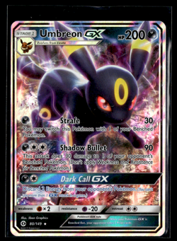 Pokemon TCG Umbreon GX Full Art #80/149 Sun & Moon Base Set Holo Ultra RARE/CF - Image 1