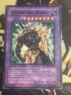 Yugioh: Elemental Hero Wildedge - MF02-EN002 - Parallel Rare Limited Edition MP - Image 1