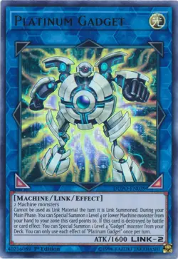 YuGiOh PLATINUM GADGET Ultra Rare DUPO-EN039 1st Ed - Image 1