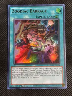 YuGiOh! - Zoodiac Barrage RA04-EN091 Ultra Rare 1st Edition Near Mint - Image 1