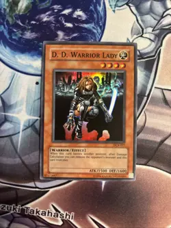(21) Yugioh - D.D Warrior Lady Super Rare Unlimited Ed. DCR-027 MP - Image 1