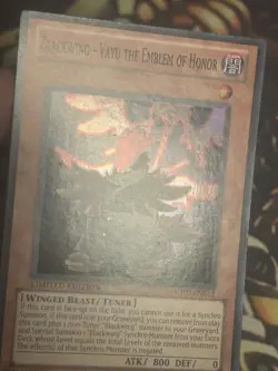 Yugioh: Blackwihng - Vayu The Emblem Of Honor - CT07-EN012 Super Rare Limited LP - Image 3