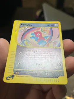 Porygon 103A/147 Pokemon TCG Aquapolis Reverse Holo Card (Light Play) LP - Image 2
