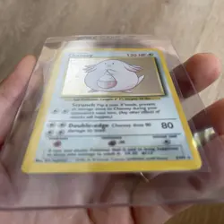 Pokemon TCG Chansey Base Set Holo Unlimited Rare Card 3/102 LP/NM Condition - Image 5