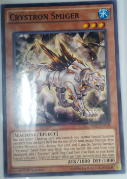 Yugioh Crystron Smiger INOV-EN018 Trading Card Game TCG CCG 1st Ed. - Image 1