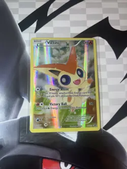 Pokemon Victini XY117 Black Star Promo Full Art Card Near Mint Condition - Image 1