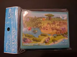 Pokemon Center Card Sleeves Deck Shield Connecting World (64 Sleeves) Sealed - Image 1