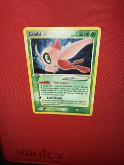 Pokemon Card Holo Celebi Gold Star 100/100 HP/Damaged ex Crystal Guardians - Image 1