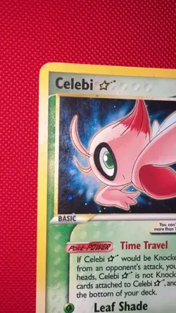 Pokemon Card Holo Celebi Gold Star 100/100 HP/Damaged ex Crystal Guardians - Image 2