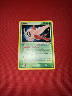 Pokemon Card Holo Celebi Gold Star 100/100 HP/Damaged ex Crystal Guardians - Image 3