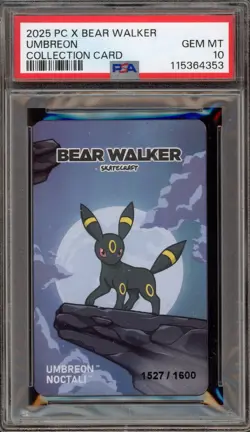Pokemon X Bear Walker Umbreon Coll. Card Serialized 1527/1600 PSA 10 Gem Mint - Image 1