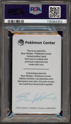 Pokemon X Bear Walker Umbreon Coll. Card Serialized 1527/1600 PSA 10 Gem Mint - Image 2