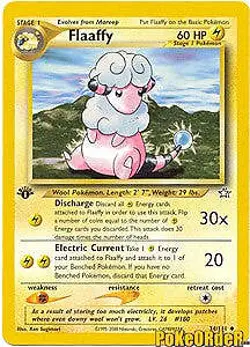Pokemon Neo Genesis - Flaaffy Card 34/111 UNLIMITED EDITION NOT FIRST - Image 1