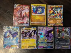 Pokemon 7 Card Lot HP-DMG Shining Rayquaza, Kyogre EX - See Description - Image 1