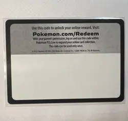 Pokemon TCG Blank Code Card Empty Error Misprint - Image 1