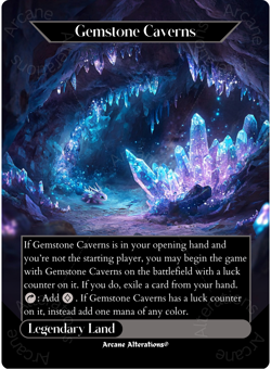 Gemstone Caverns - Full Art Altered Art Custom Proxy Cards - Image 1
