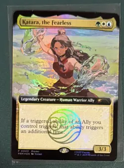 Magic The Gathering X Avatar Katara The Fearless Promo Card SDCC 2025 - Image 1