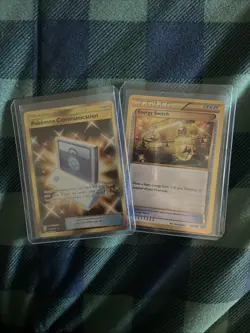 2 Gold Trainer Cards Pokemon Cards TCG CCG Trading Cards - Image 1