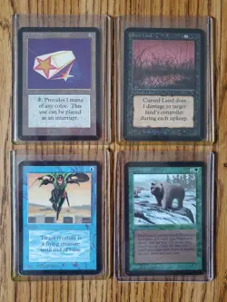 MAGIC THE GATHERING Lot of Four (4) ALPHA Cards Very Nice Condition - Image 1