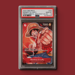 GEM MINT PSA 10 💎 001 MONKEY D. LUFFY BANDAI CARD GAMES FEST 23-24 EDITION - Image 1