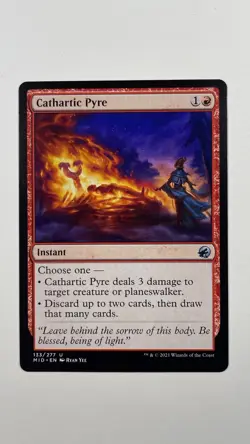 MTG Innistrad Midnight Cathartic Pyre 133/277 Magic the Gathering - Image 1
