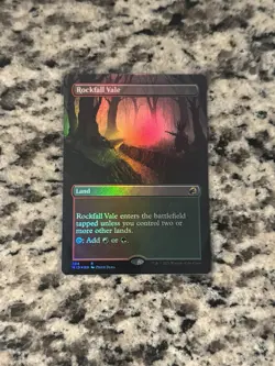 Rockfall Vale Borderless FOIL Innistrad Midnight Hunt MTG NM - Image 1