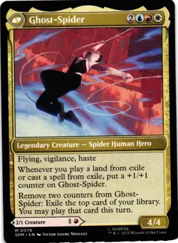 MAGIC MTG MARVEL SPIDER-MAN 0078 M GWEN STACYGHOST-SPIDER NON-FOIL - Image 2