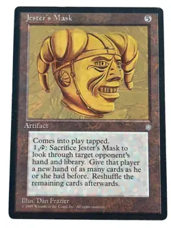 MTG Jester's Mask Ice Age Moderate Play MP Regular Vintage Old School Magic - Image 1