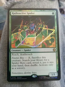 Foil Radioactive Spider (Promo) - Marvel's Spider-Man - Magic: The Gathering - Image 1
