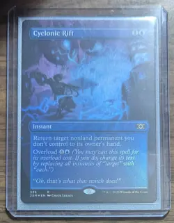 MTG Cyclonic Rift Borderless Foil from Double Masters NM - Image 2