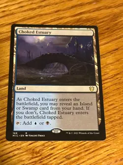 MTG Innistrad Midnight Hunt Commander, Choked Estuary - Image 1