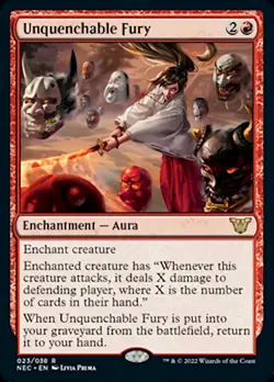 Unquenchable Fury [Kamigawa: Neon Dynasty Commander] Magic MTG - Image 1