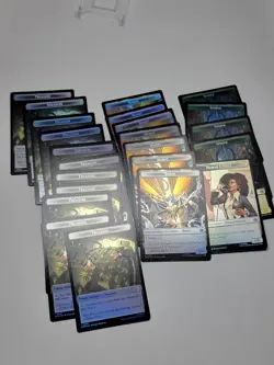 23x Foil Tokens M/NM Magic MTG Marvel's Spider-man - Image 1