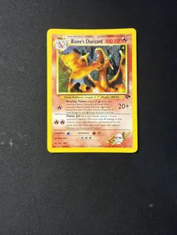 Pokemon Gym Challenge Blaine’s Charizard Unlimited HoloFoil LP 2/132 - Image 1